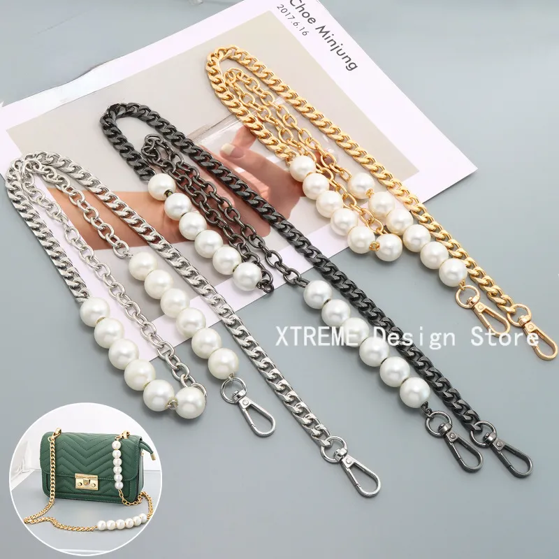 Handbag Replacement Big Pearl Chain Shoulder Strap 60/100/120cm DIY ...