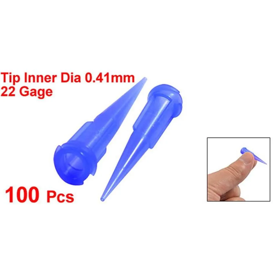 Wholenew Plastic Dispensing Aigned Tip 22 GAUGE 041mm Opening Taille Blue4406898