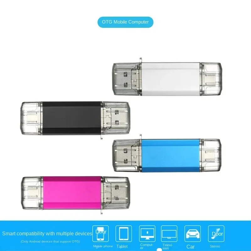 Haute vitesse 3 en 1 USB 3,0 lecteur flash 8 Go 16 Go 32 Go 64 Go TPC Drives Pain Metal Memory Stick OTG U Disque 2.0