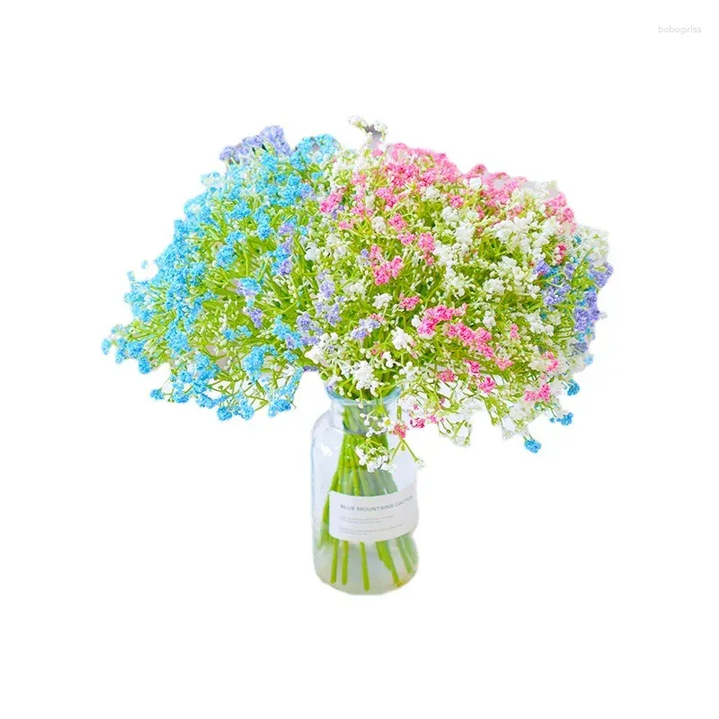 Decorative Flowers Gypsophila Paniculata Artificial Plants Bonsai Wedding Home Garden Room Office Pography Decoration Props Simulation