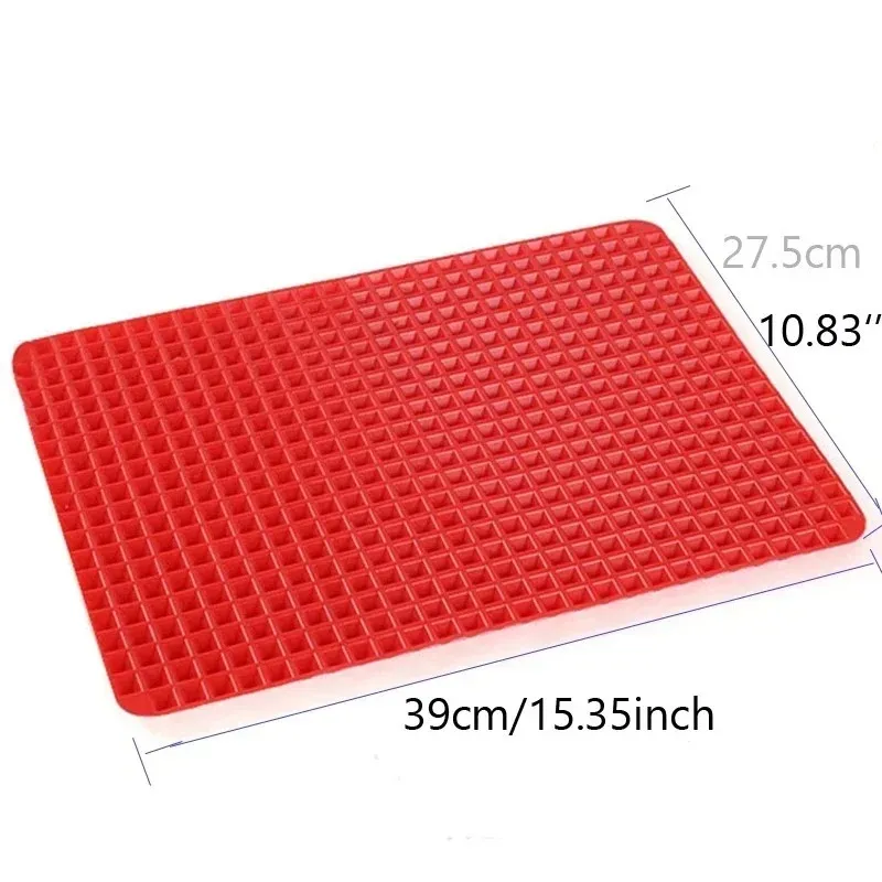 Silikon Çok Fonksiyonlu Barbekü Pizza Mat Piramit Mikrodalga Fırın Pişirme Placemat Tepsisi Mutfak Pişirme Araçları Bakeware Kalıpları