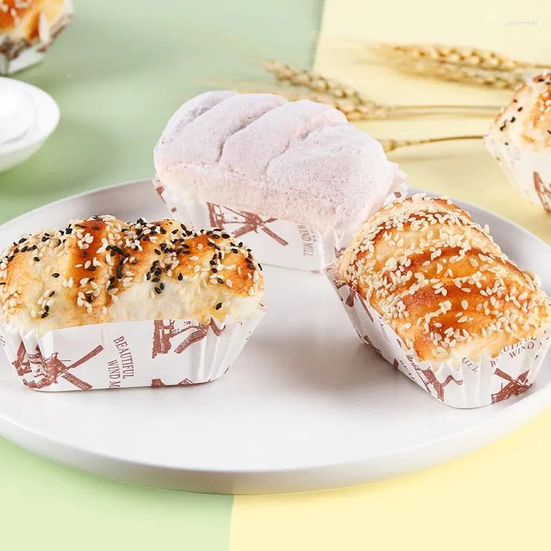 Fleurs décoratives du papier beurre simulation de pain décoration intéressante boulangerie de cupcake modèle de salle de salle