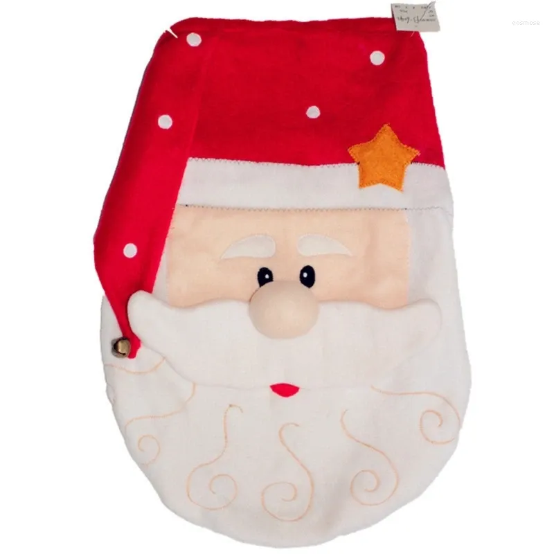 Couvertures de siège de toilette Couvrer 3d Christmas Santa Lid Home Home Supplies Drop