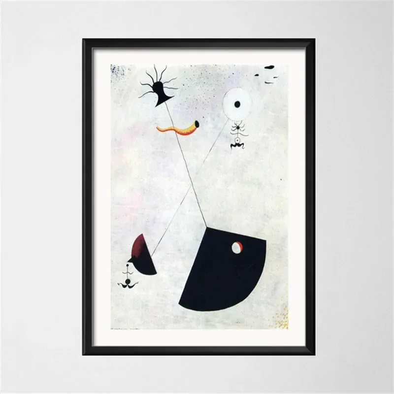 Joan Miro surréalisme moderne toile peinture abstraite affiches rétro et imprimés d'art mural image décor de maison cuadros