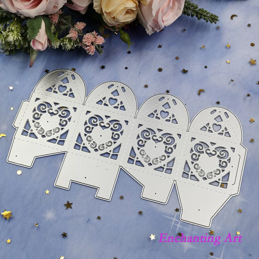 Heart Pattern Metal cutting die cut for DIY...