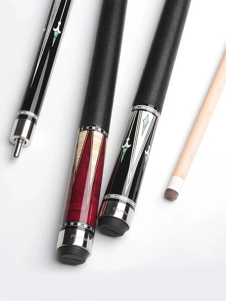 thumbnail image 2 of AB Earth Classic Series 2-Piece Black Billiard Pool Cue Stick With Iri Linen Wrap B64 2 of 12