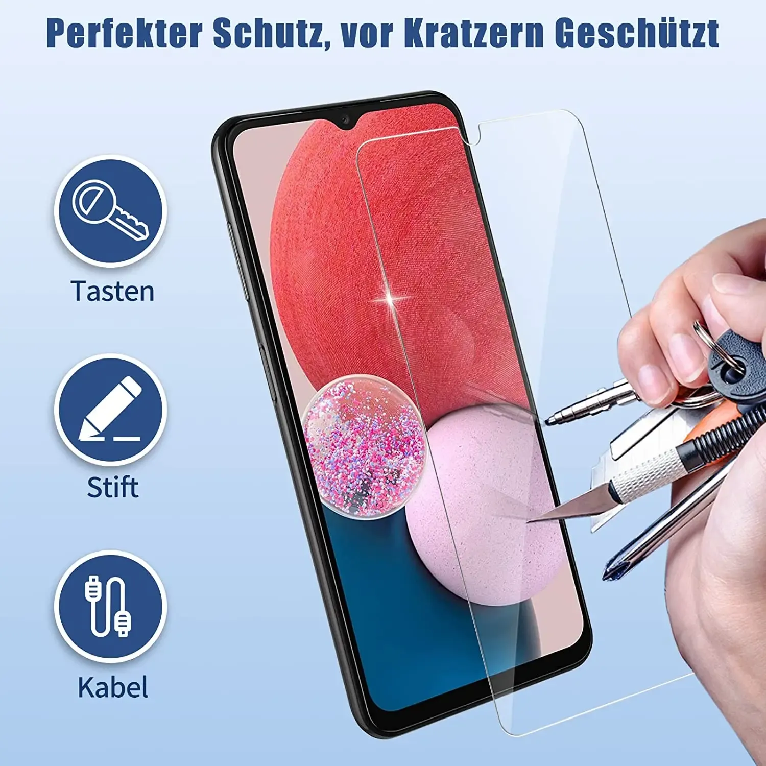 Schermbeschermer voor Samsung Galaxy A04 A04S A04E A14 A24 A34 A54 M04 M14 M54 F04 F04 F14 5G Beschermend Glas op A 14 34 54