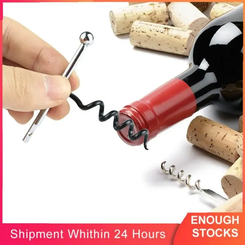 1 PC Botella de vinos Abrenador Profesional Corkscrew Manual Manual Llave de vino para servidores Desmendición de corcho de vino para abridor de vino del bar