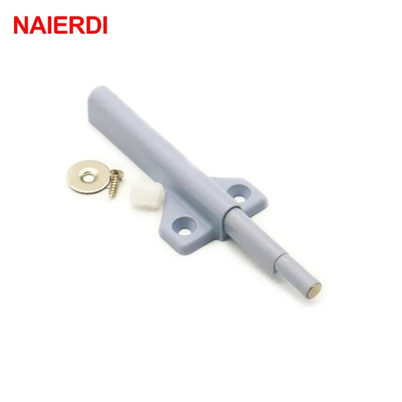 4PCS NAIERDI Cabinet Catches Handles Magnetic Door Stopper Drawer Closer Damper Buffers For Kitchen Pulls Furniture Hardware