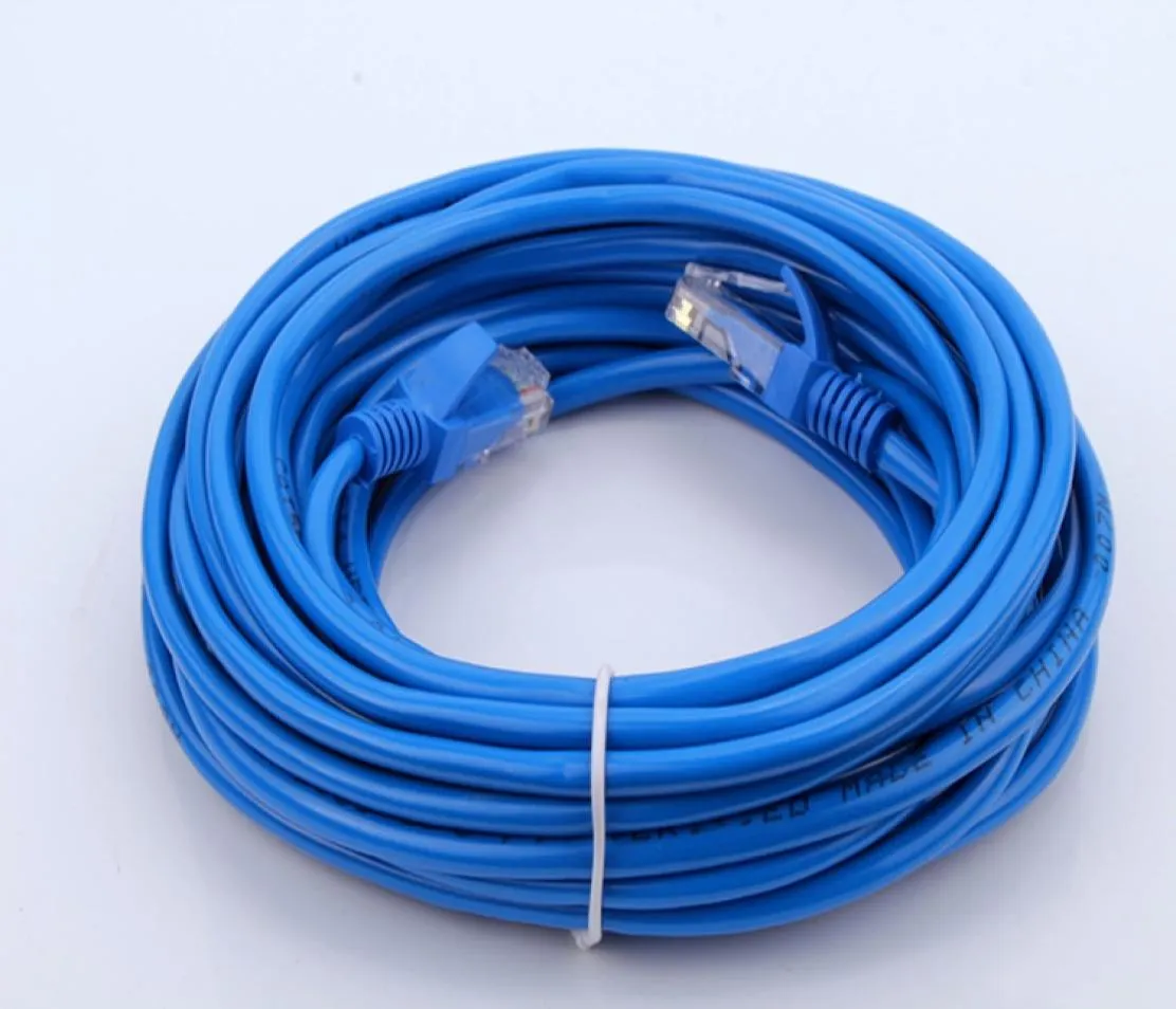 RJ45 Ethernet Kablosu 10m 15m 20m 30m Cat5E için Cat5 İnternet Ağı Yaması LAN Kablo Kablosu Bilgisayar Bilgisayar LAN Ağı Cord6403895