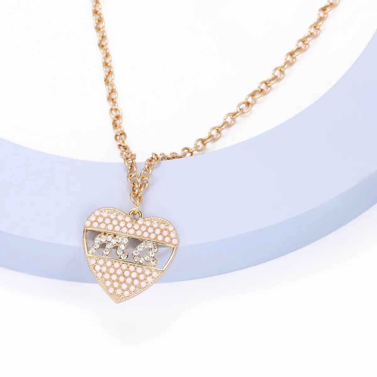 Pendant Necklaces Pendants Jewelry Diamond Peach Heart Mothers Day Gift Family Daughter Sister Crystal Necklace Drop Delivery 2021 Ot2Fm