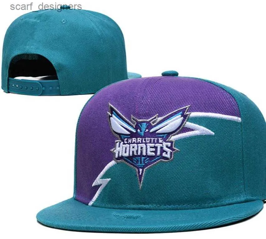 قبعات الكرة charlottehornetsball caps casquette 202324 للجنسين الموضة القطن البيسبول قبعة snapback قبعة الرجال