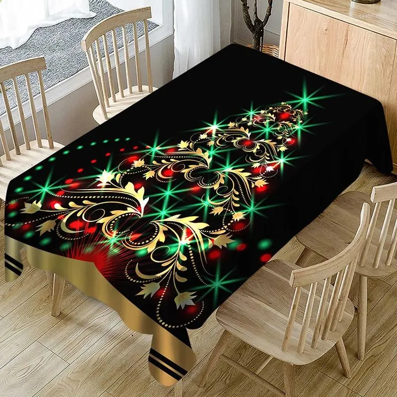 Tableau de table de style européen Polyester Couleur Arbre de Noël Modèle de la poussière ANNÉE ANNÉE ANNÉE MANTÉRES DE MARIAGE