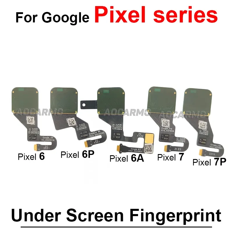 Оригинал под экранным датчиком отпечатков пальцев кнопки домашнего кабеля для Google Pixel 6 7 Pro 6a 6pro 7pro.