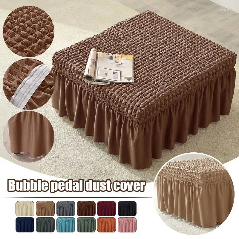 Chair Covers Foot Pedal Cover Dustproof Elastic 3D Full Package Firm Anti Slip Wear-Resistant Durable Skirt Hem