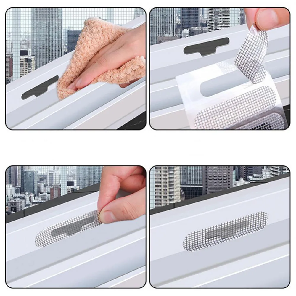 Mosquito Window Repair Patch 25/20 Adhesive Mesh Stickers for Broken ...