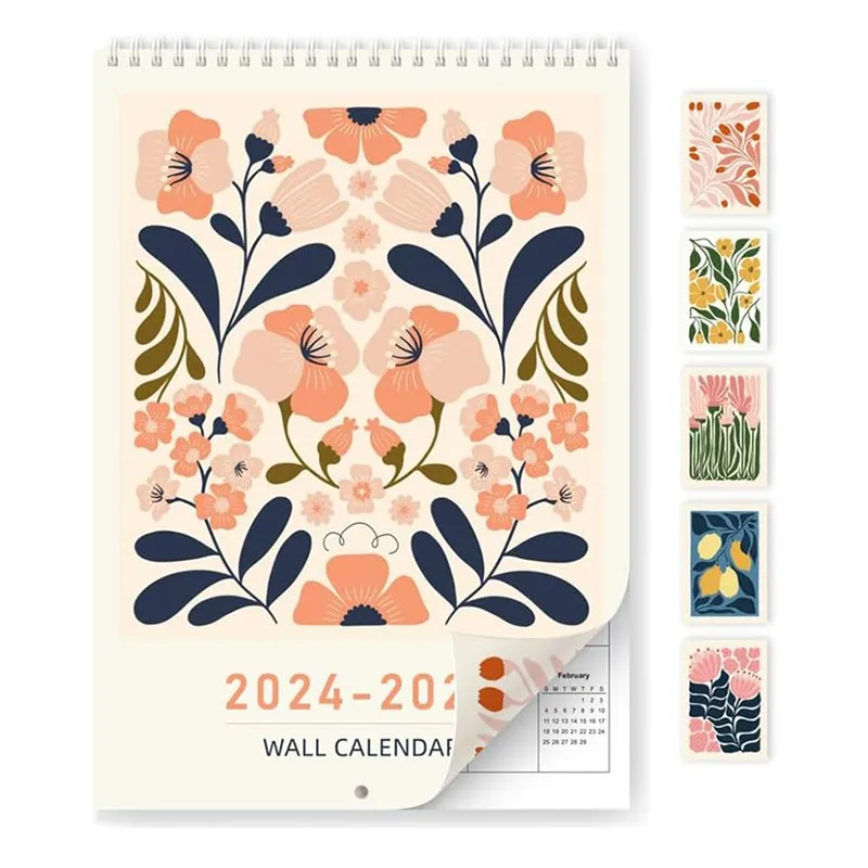 A4 Wall 2025 calendar for 2019-2025, 12.3X11.8 Inch