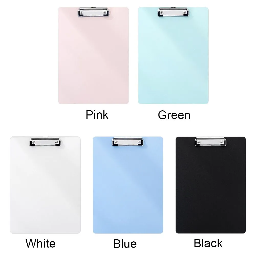 Simple A4 Folder Board Bill Clipboard Memo Pad Clip Folder Board Notebook File Writing Clamp Paper Holder Office School Supplies