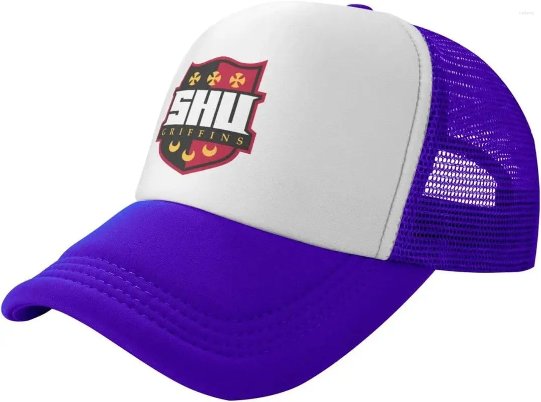 Ball Caps Seton Hill University Logo Trucker Hats para homens e mulheres - Mesh Baseball Snapback