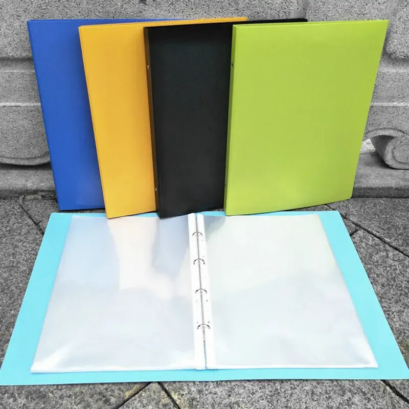 Binder Folders With Pockets, 4 Ring Binder Folder With 8K Transparent ...