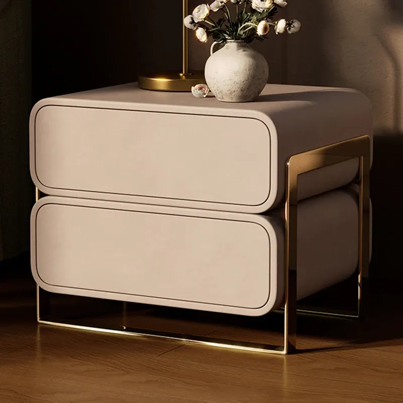 Nordic Hotel Outdoor Nightands Italien Laden White Tiphers Modern Bedside Table COFFE COIND MUDEBLE RABOUR MOBILIER LJX30