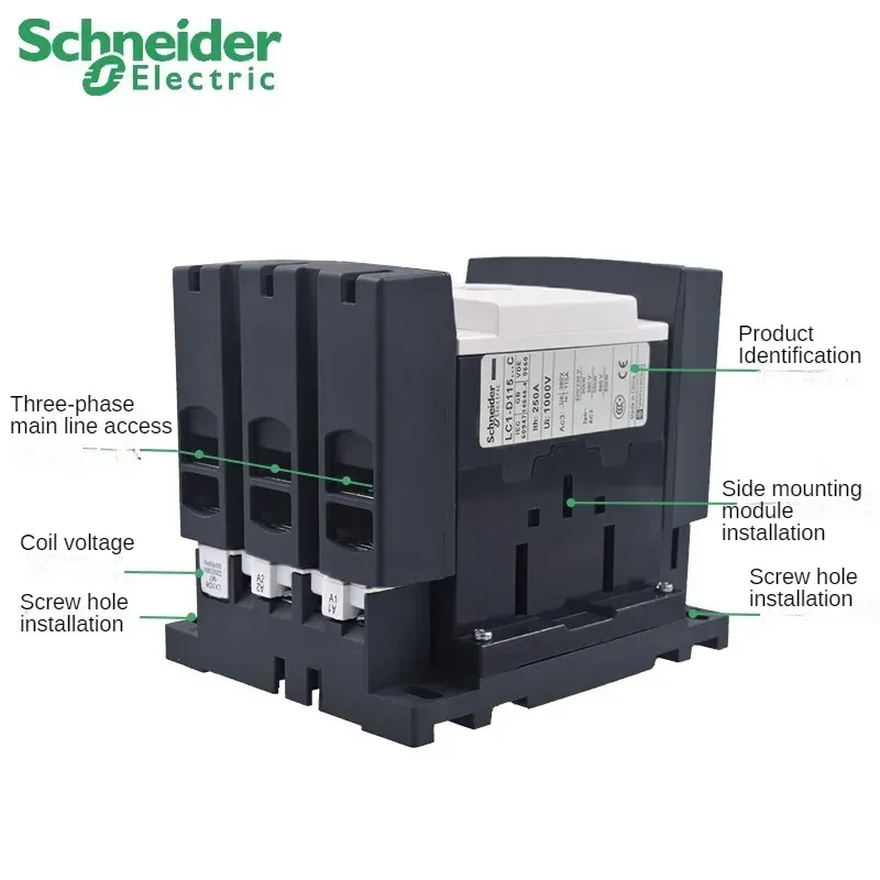 Schneider LC1D115A B7C C7C E7C F7C M7C Q7C 24V 36V 48V 110V 220V 380V AC Contactor