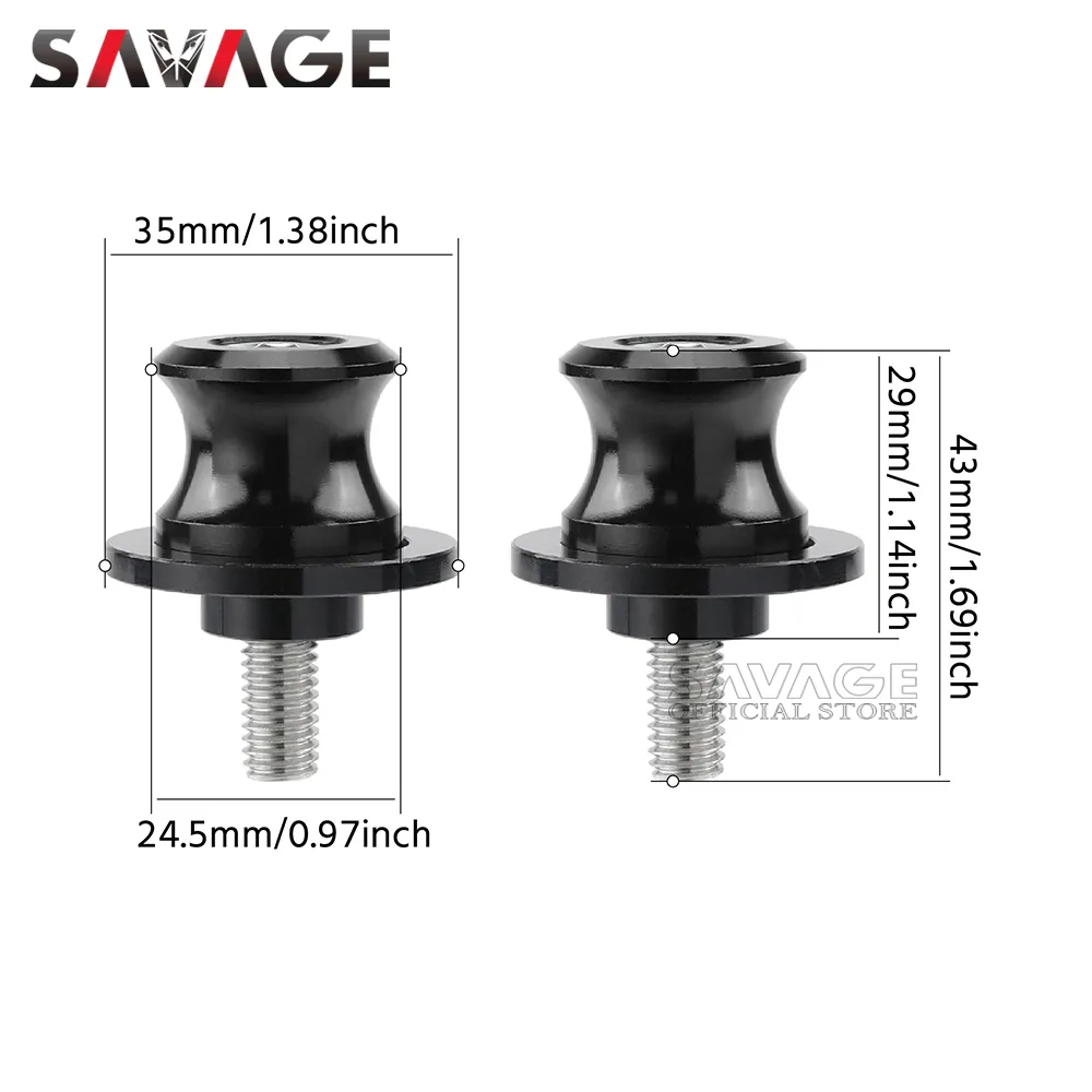 Swingarm Spools Sliders For Suzuki GSR 750 600 400 GSX650F