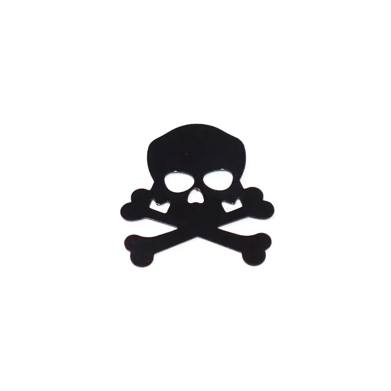 200pcs Black Pirate Skull Confetti Crossbones Halloween Birthday Wedding Party for Kids Sign Mark Table Scorts Decorations 6d