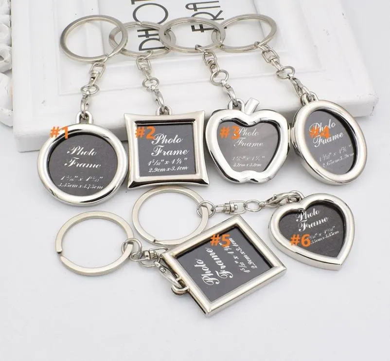 PO Frame Round Heart Oval Rhombus Shape Metal Sloy key -key -key -key -keyring keychains keychains keyyring dealing 3354455