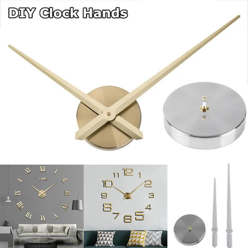 E1399 12cm Large Quartz Clock Hands DIY 3D Wall Clock Hour And Minute ...