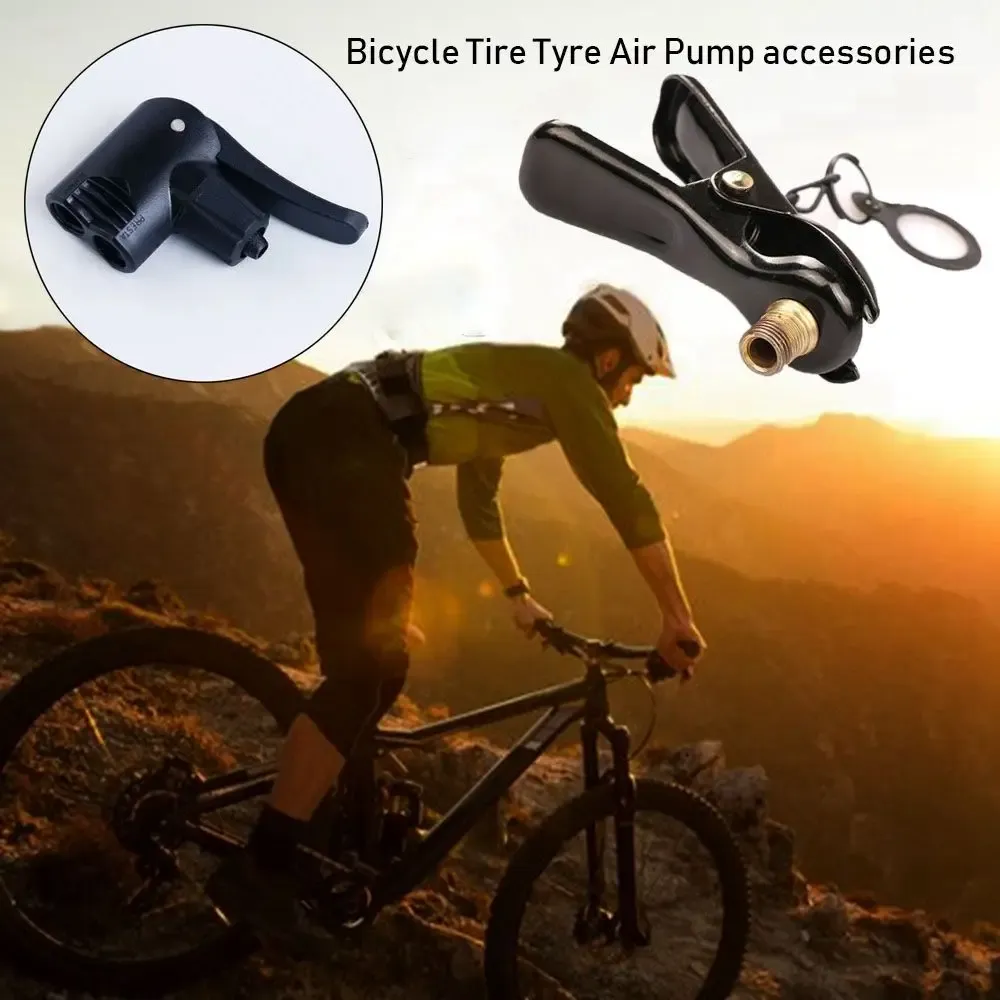 NEW MTB Bike Accessories Bicycle Tire Multi use Connector Head FV AV Valves Inflator Pump Nozzle Clips Tyre Air Pumps
