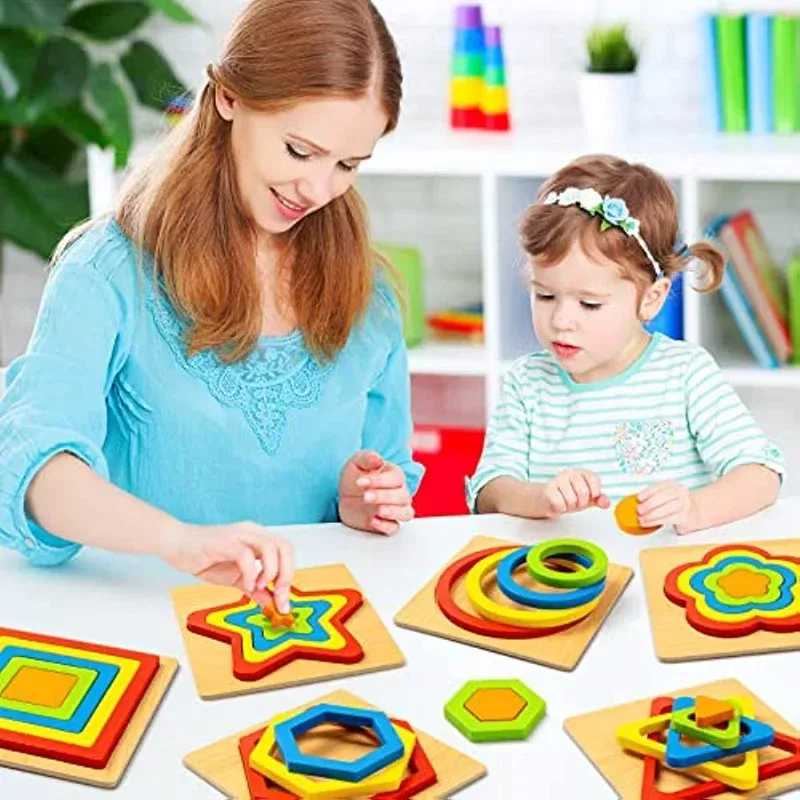 Montessori Lern-Eier – 12-teiliges Puzzle Zur Farb- & Formerkennung, Ab 3 Jahren, BPA-frei