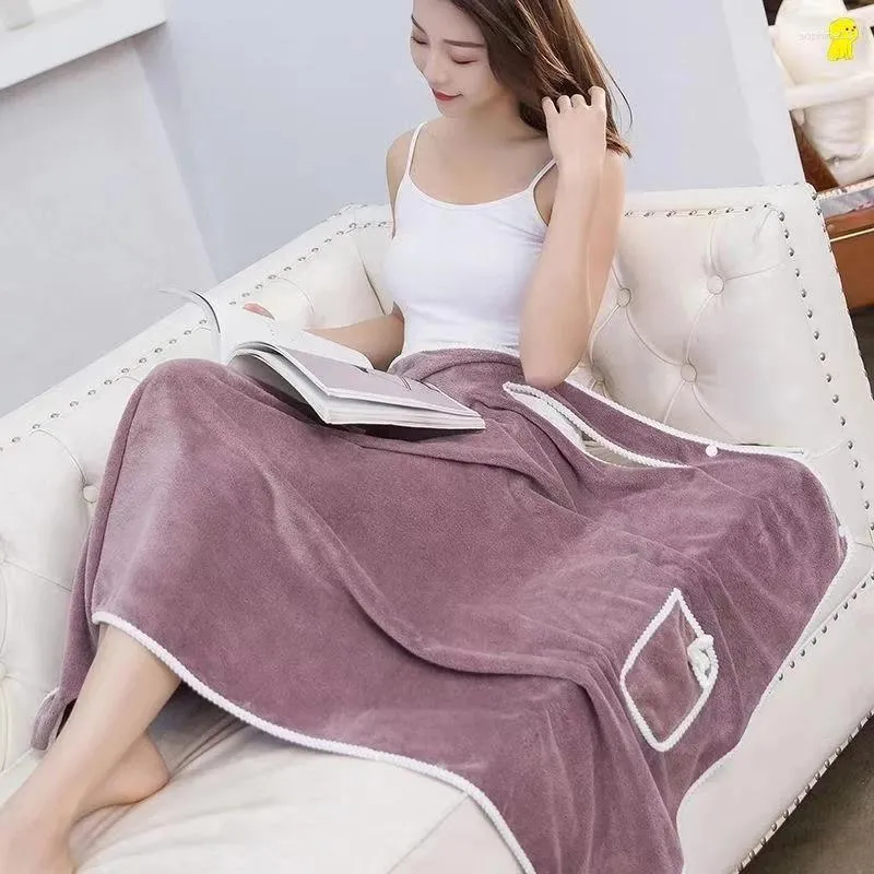 Towel Summer Can Be Worn Wrapped Bath Skirt Large Size Quick-drying Absorbent Soft And Non-linting Cotton Cute Bathrobe