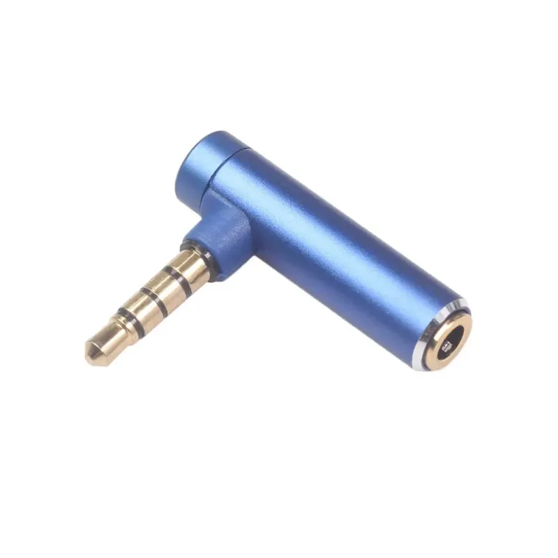 thumbnail interactive-video image 1 of 90 Degree L-Shape 3.5mm Male To Female Audio Converter Adapter – Earphone Jack 1 of 4