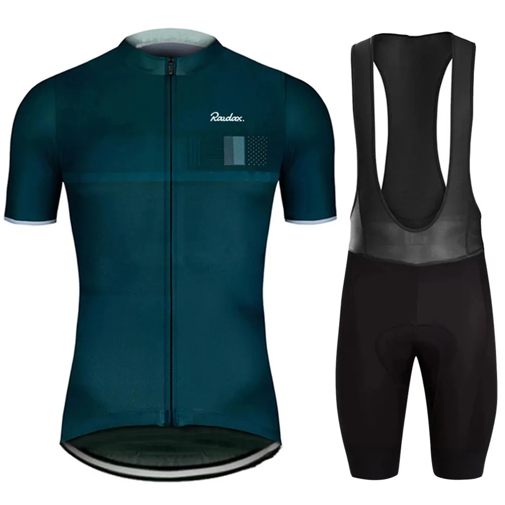 Rowerowe koszulki Mężczyźni Summer Antiuv Set Oddychający sport wyścigowy MTB Rower Rower Suible 240408