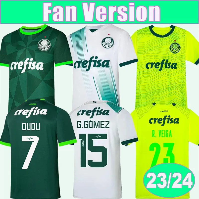 23 24 Palmeiras Rony Dudu Mens Soccer Jerseys Breno Lopes R.Veiga G. Gomez Marcos Rocha Endrick Home Away Football Shirts Adult Uniforms