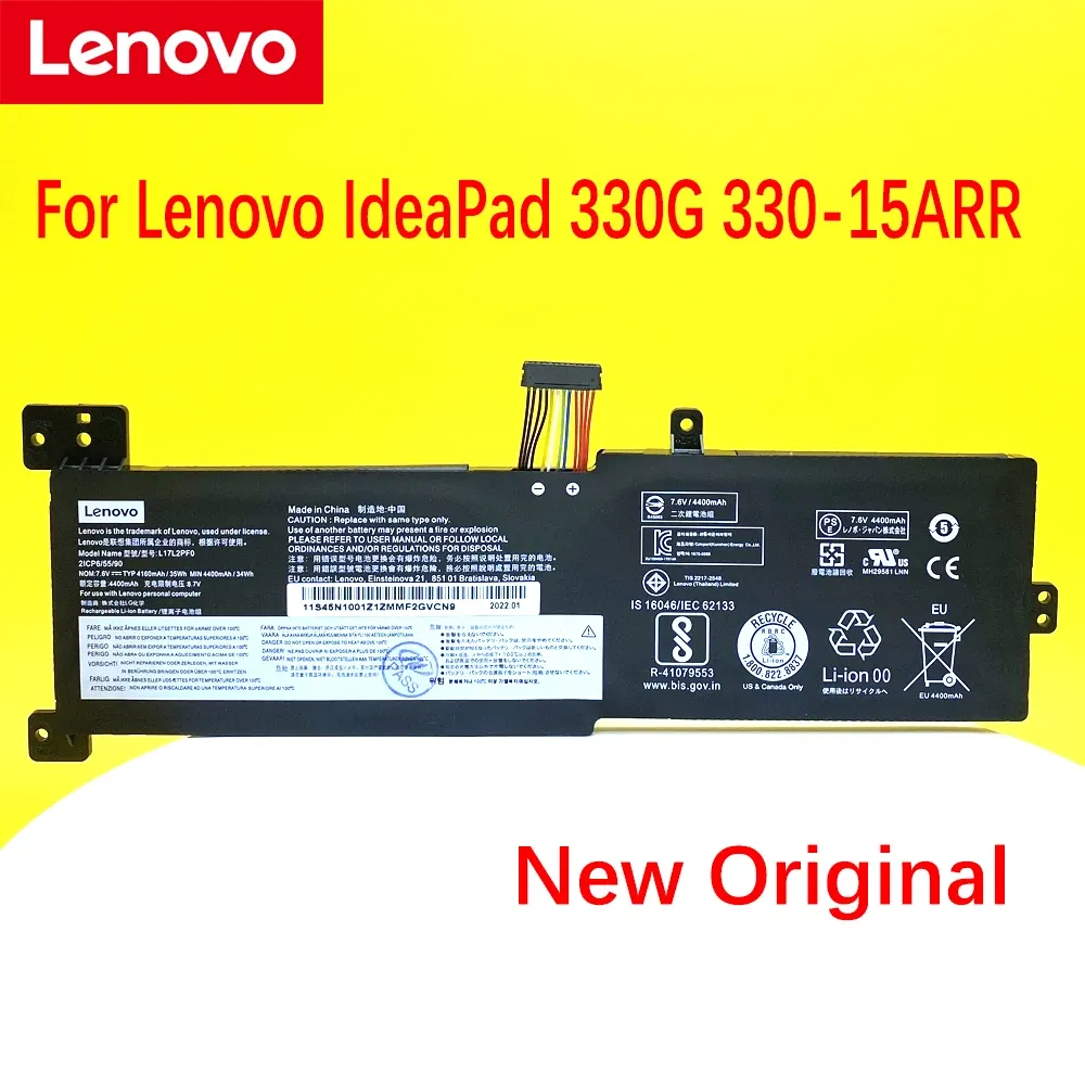 Baterias Novo Original para Lenovo Ideapad 330G 33015arr L17D2PF1 L17M2PF0 L17M2PF1 L17M2PF2 L17L2PF0 Bateria