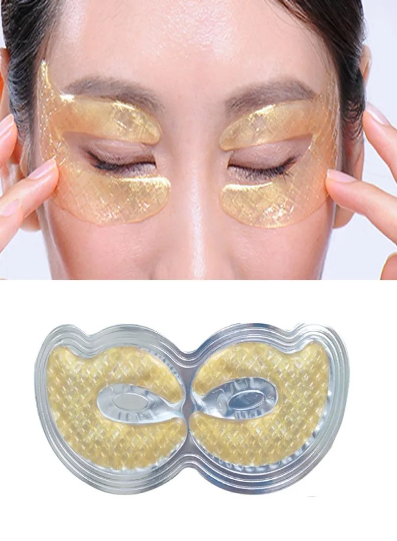 Efero 24k Gold Kristall Kollagen Augenmaske Augenflecken für Augen für dunkle Ringe entfernen Augencreme Antiaging Wrinkle Hautpflege1674917