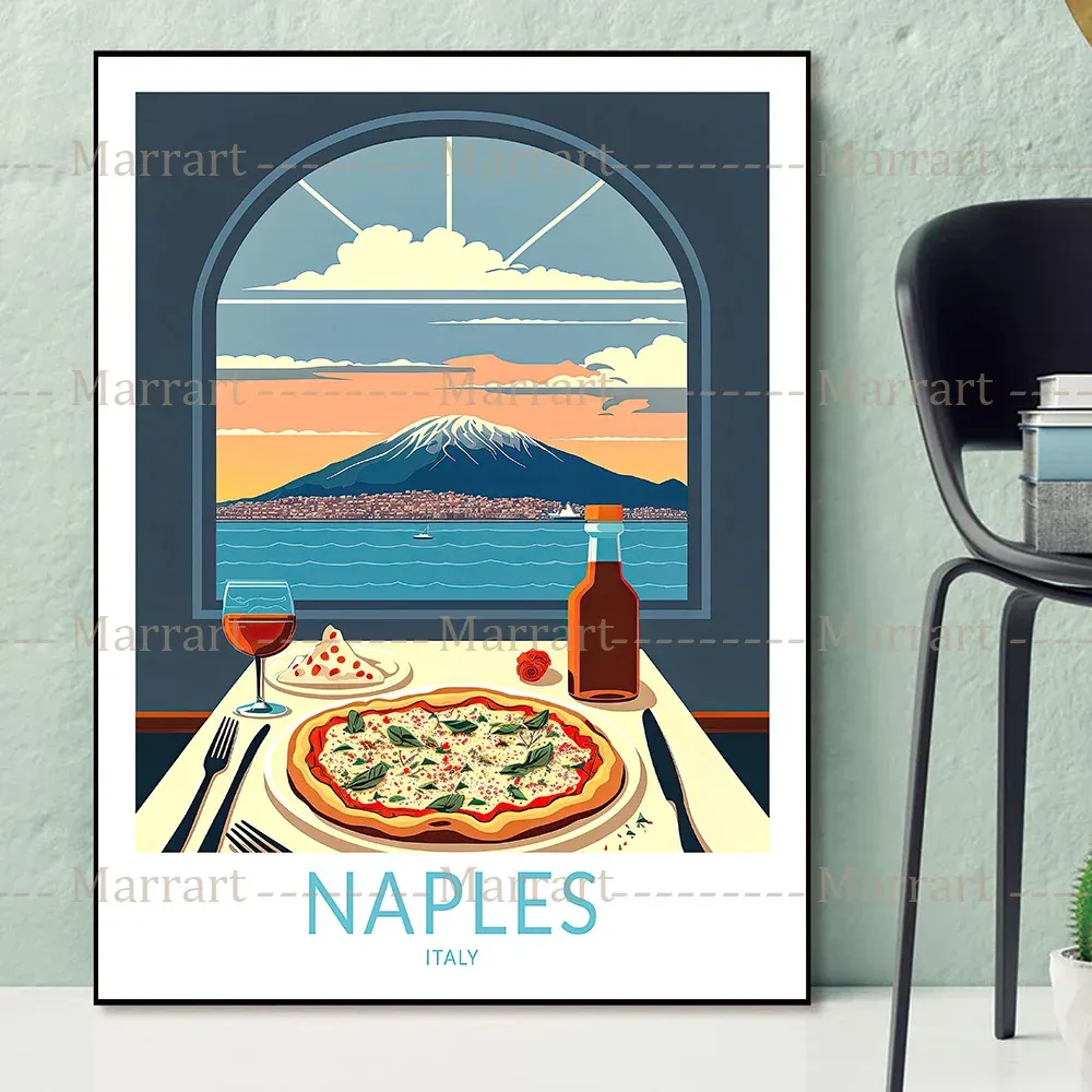 Cinque Terre Food and Travel Wall Art Print Milano City Travel Telwork Toivas Impression Netherlands Amsterdam Art Affiche Print Decor