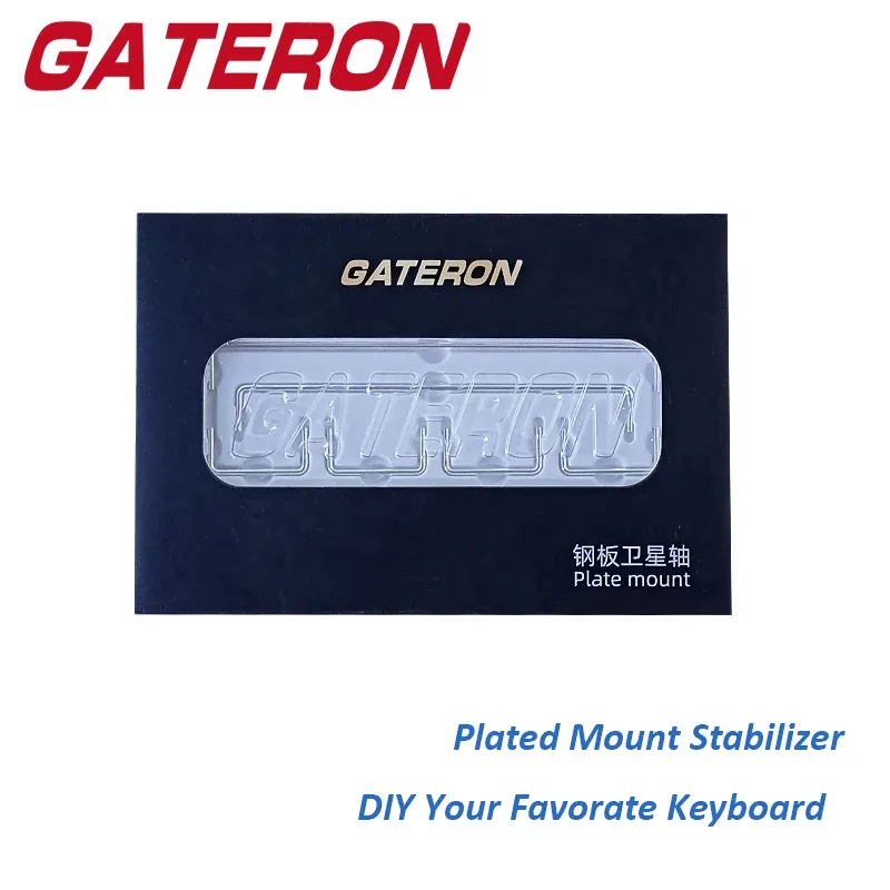 Accessories GATERON Plate Mounted V2 Stabilizer Silver Yellow Khaki White 7U 6.25u 2u Customized DIY 60% Mechanical Keyboard