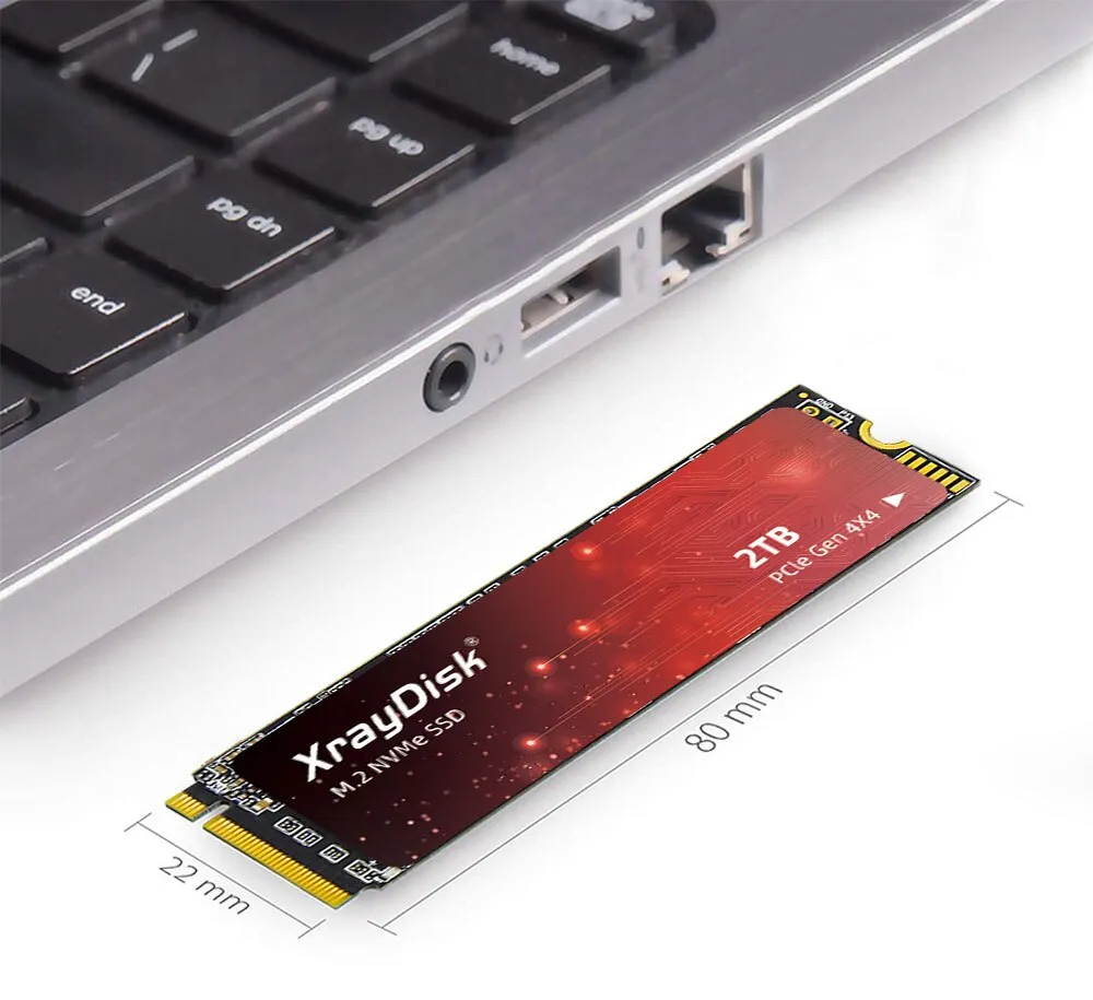 Xraydisk M.2 1TB 2TB NVMe PCIe 4.0 Gen4 Internal SSD with Read
