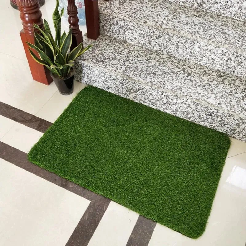 Tapijten laten groene polypropyleen vloermat buiten de ingang deur woonkamer keuken niet-slip tapijt deurmat