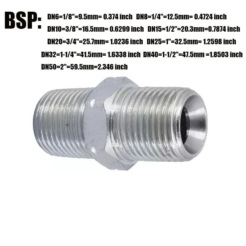 BSP-to-BSP 1 1/4 Inch Threaded Fittings 1/8" 1/4" 3/8" 1/2" 3/4" BSP Female To Male Reducer Bushing 1 3/8 In Maximum Pipe 1/4 In Minimum Pipe Pipe Cutters - Foto 1