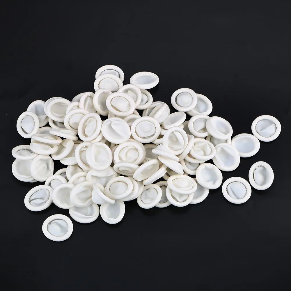 Hoomin, cerca de 260/700 peça Nature Latex White descartável luvas de ponta de ponta de borracha Proteção Luvas de borracha BOLS