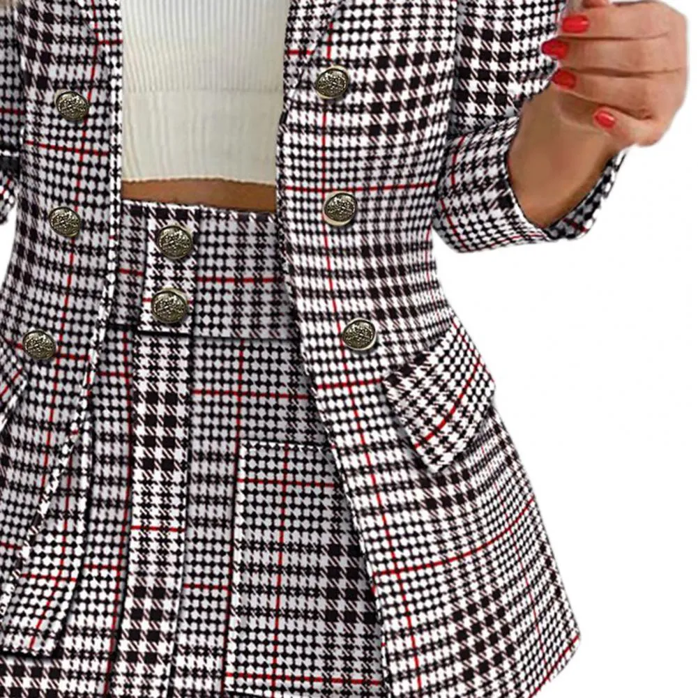Elegant Floral Check Print Women's High Waist trench Elegant Floral Check Print Women's High Waist trench