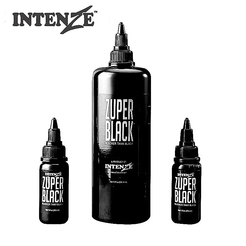 ТАТАТ АРТУРИТЕЛЬНЫЙ НАСТОЯЩИЙ СОЗДАНИЕ ZUPER BLACK TATTOO Ink (360 мл, 120 мл, 60 мл, 30 мл) Динамические татуировки чернила