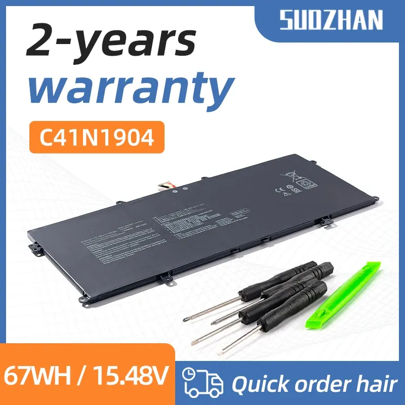 Batterier Suozhan C41N1904 C41N19041 Laptop Battery för Asus Zenbook 14 UX425UA UM425IA UX425EA UX425JA BX325JA UX325EA UX325JA UX363EA