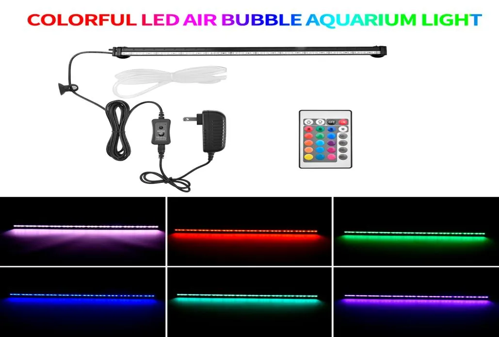 As luzes do aquário acendem a cor de controle remoto de aquário RGB com RBG ajustável4683765