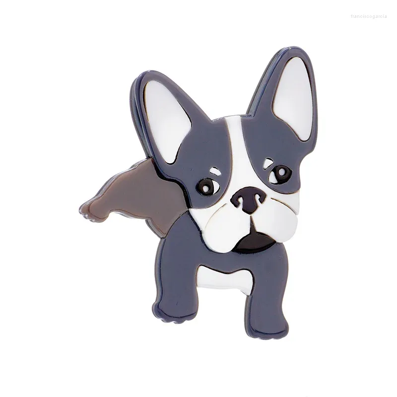 Broches dessin animé mignon mode acrylique chien broche épingle mâle et femelle cardigan corsage accessoires de vêtements faits à la main cadeau