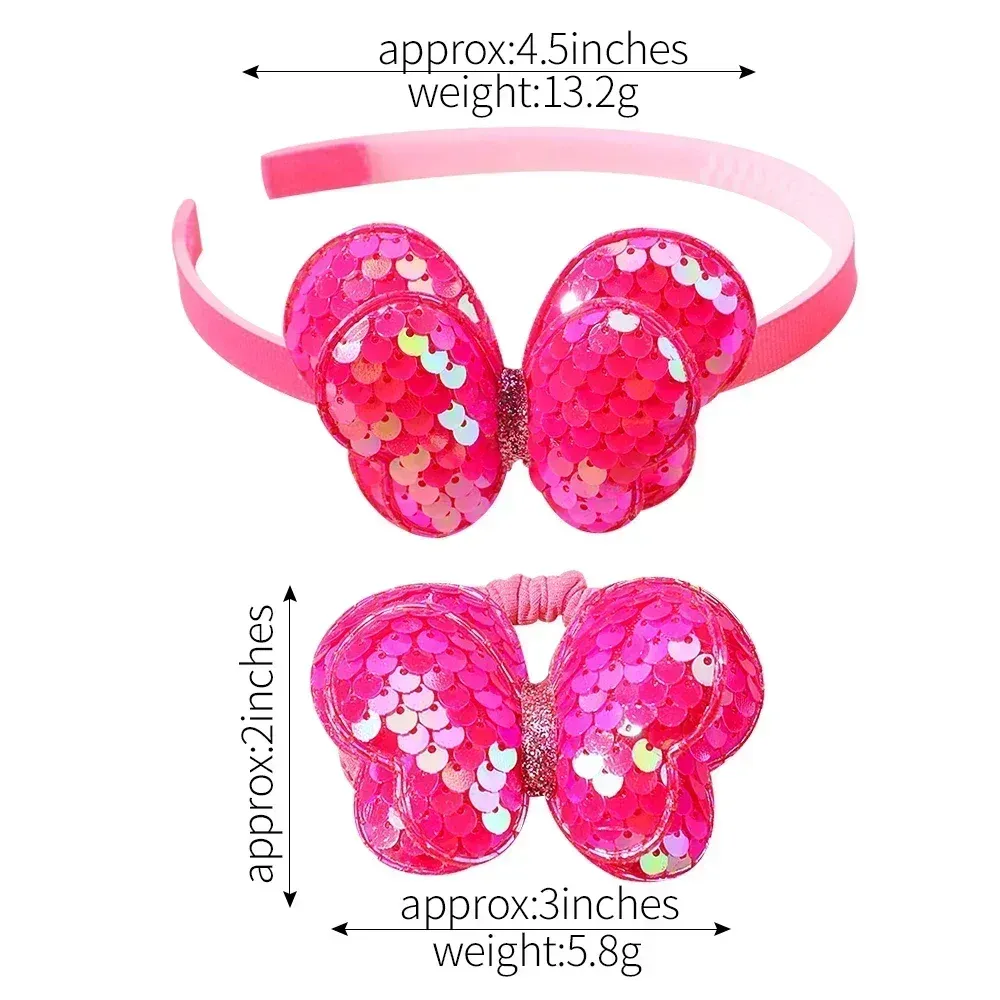 Corona Compleanno 3 Anni Glitter Rosa – Fascia Con Perle Scintillanti Per Festa Bambina